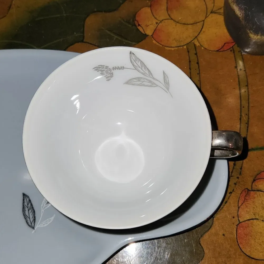 Sapphire by Deville Snack Plate and Footed Cup